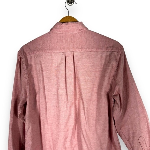 4 for $20 SALE! Rowm Classic Twill Button Down Shirt, Light Red, Size M - Picture 12 of 13
